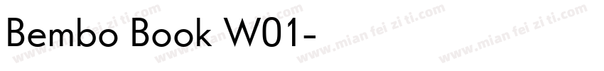 Bembo Book W01字体转换